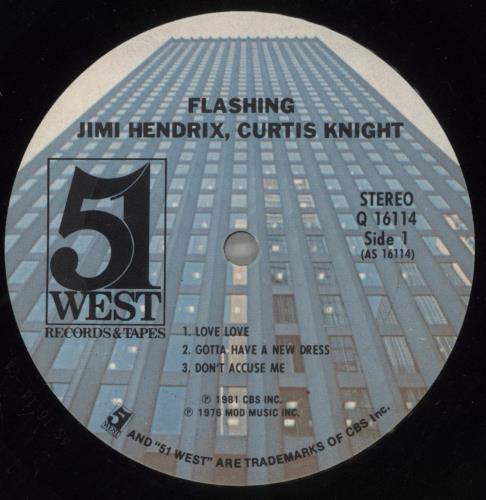 Jimi Hendrix Flashing vinyl LP album (LP record) US HENLPFL407906