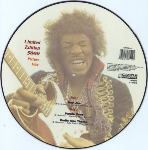 Jimi Hendrix Hey Joe picture disc LP (vinyl picture disc album) UK HENPDHE799531