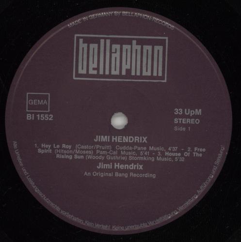 Jimi Hendrix In The Beginning vinyl LP album (LP record) German HENLPIN869705