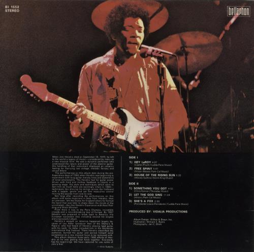 Jimi Hendrix In The Beginning vinyl LP album (LP record) German HENLPIN869705