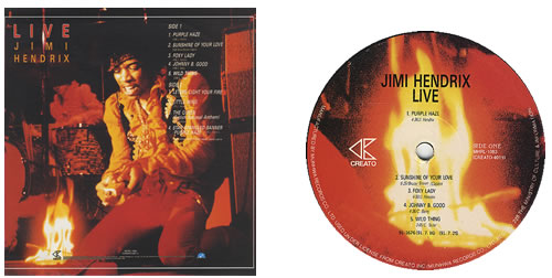 Jimi Hendrix Jimi Hendrix Live vinyl LP album (LP record) Korean HENLPJI412419