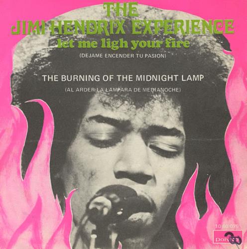 Jimi Hendrix Let Me Light Your Fire 7" vinyl single (7 inch record / 45) Spanish HEN07LE407085