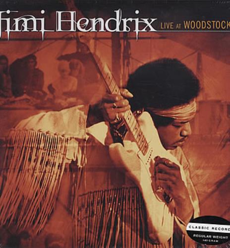 Jimi Hendrix Live At Woodstock - 140gm 3-LP vinyl record set (Triple LP Album) US HEN3LLI322162