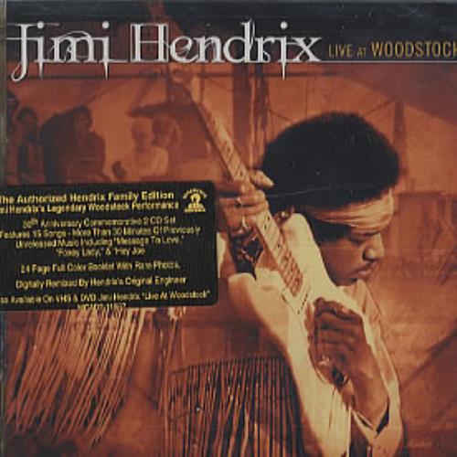 Jimi Hendrix Live At Woodstock 2 CD album set (Double CD) US HEN2CLI142438
