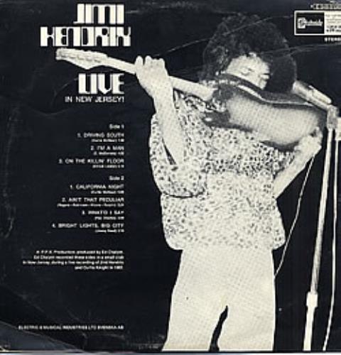 Jimi Hendrix Live In New Jersey vinyl LP album (LP record) Swedish HENLPLI267017