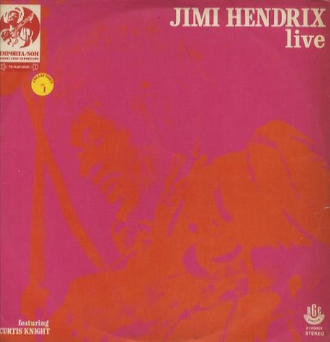 Jimi Hendrix Live vinyl LP album (LP record) Brazilian HENLPLI443279