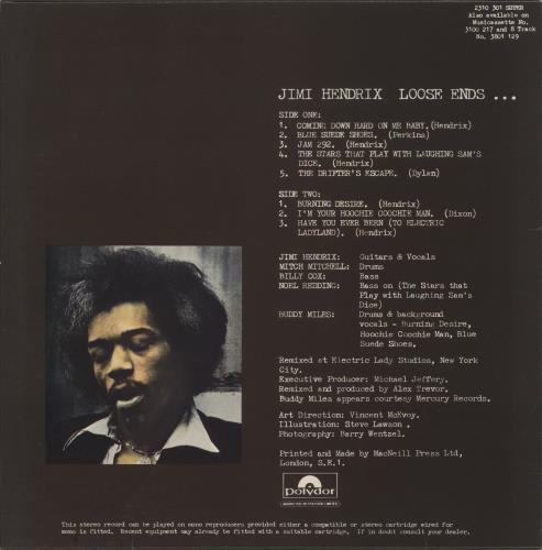 Jimi Hendrix Loose Ends vinyl LP album (LP record) UK HENLPLO70677