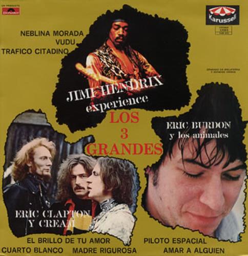 Jimi Hendrix Los Tres Grandes vinyl LP album (LP record) Mexican HENLPLO229730
