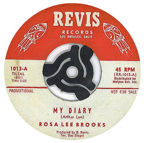 Jimi Hendrix My Diary/Utee With Rosa Lee Brooks 7" vinyl single (7 inch record / 45) US HEN07MY406849