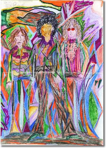 Jimi Hendrix Original Drawing artwork US HENAROR391657
