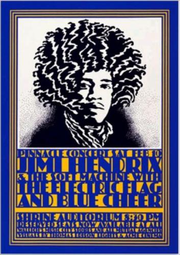Jimi Hendrix Pinnacle Concert Poster poster US HENPOPI373655
