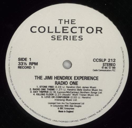 Jimi Hendrix Radio One 2-LP vinyl record set (Double LP Album) UK HEN2LRA600845