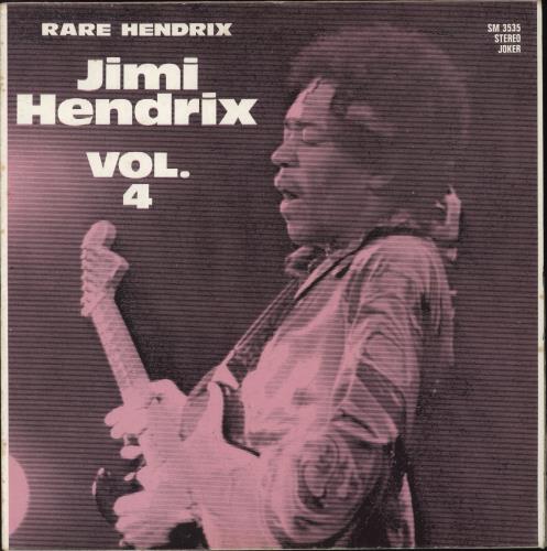 Jimi Hendrix Rare Hendrix vinyl LP album (LP record) Italian HENLPRA885561