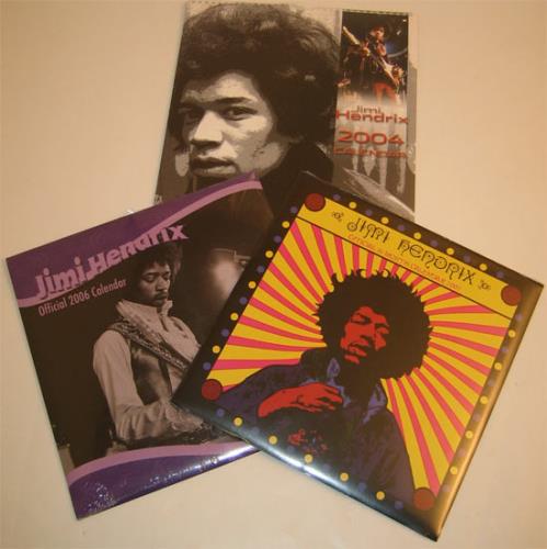 Jimi Hendrix Set Of Calendars calendar UK HENCASE407608