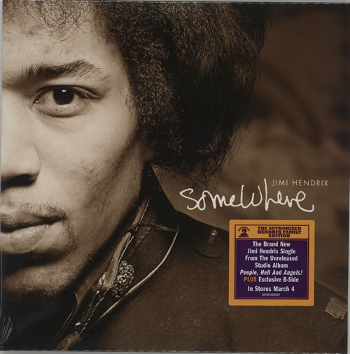 Jimi Hendrix Somewhere 7" vinyl single (7 inch record / 45) UK HEN07SO579819