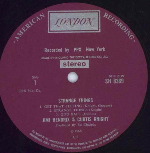 Jimi Hendrix Strange Things vinyl LP album (LP record) UK HENLPST277798