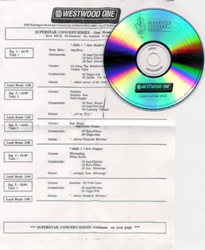Jimi Hendrix Superstar Concert Series CD album (CDLP) US HENCDSU168263