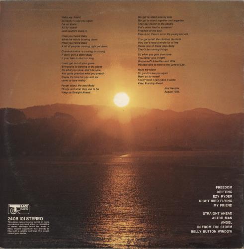 Jimi Hendrix The Cry Of Love - EX vinyl LP album (LP record) UK HENLPTH544755