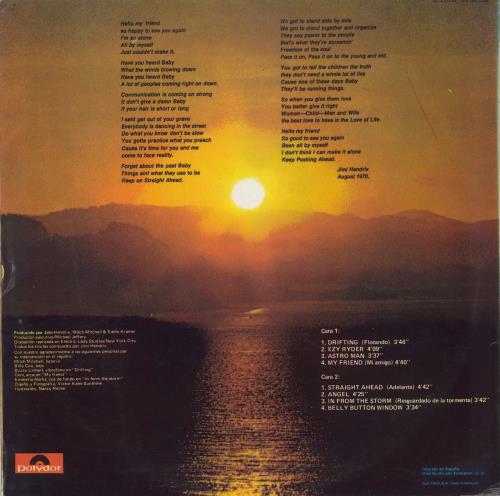 Jimi Hendrix The Cry Of Love vinyl LP album (LP record) Spanish HENLPTH867031