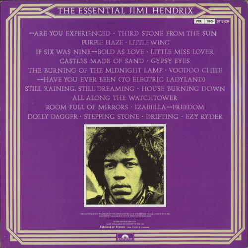Jimi Hendrix The Essential Jimi Hendrix 2-LP vinyl record set (Double LP Album) French HEN2LTH803754