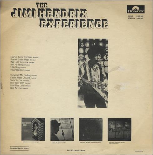 Jimi Hendrix The Jimi Hendrix Experience vinyl LP album (LP record) Colombian HENLPTH358665