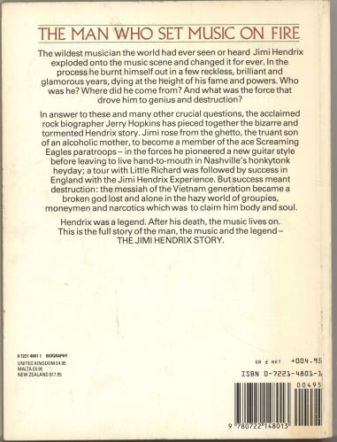 Jimi Hendrix The Jimi Hendrix Story book UK HENBKTH406539