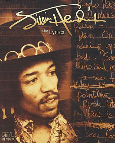 Jimi Hendrix The Lyrics book UK HENBKTH337310