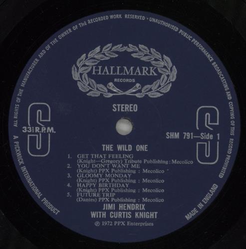Jimi Hendrix The Wild One vinyl LP album (LP record) UK HENLPTH447116