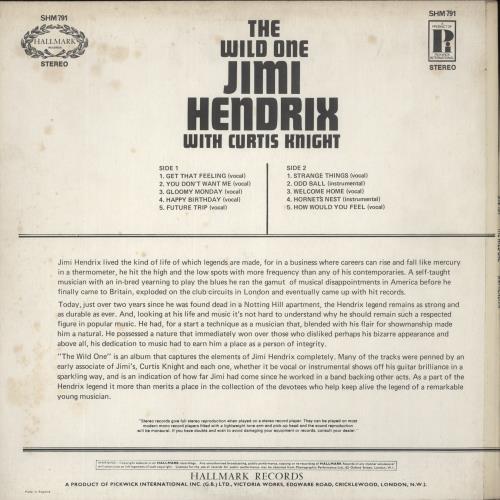 Jimi Hendrix The Wild One vinyl LP album (LP record) UK HENLPTH447116