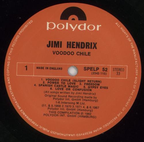 Jimi Hendrix Voodoo Chile vinyl LP album (LP record) UK HENLPVO230307