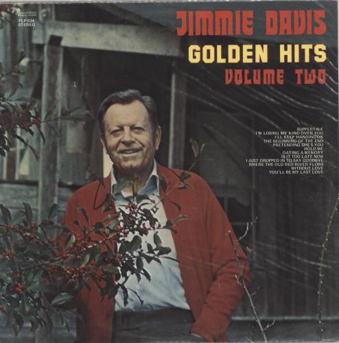 Jimmie Davis Golden Hits Volume 2 vinyl LP album (LP record) US ZYQLPGO721750