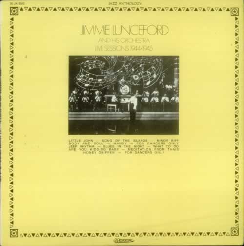 Jimmie Lunceford Live Sessions 1944-1945 vinyl LP album (LP record) French JLFLPLI549413
