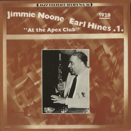 Jimmie Noone At The Apex Club Volume 1 (1928) vinyl LP album (LP record) US JNXLPAT880170