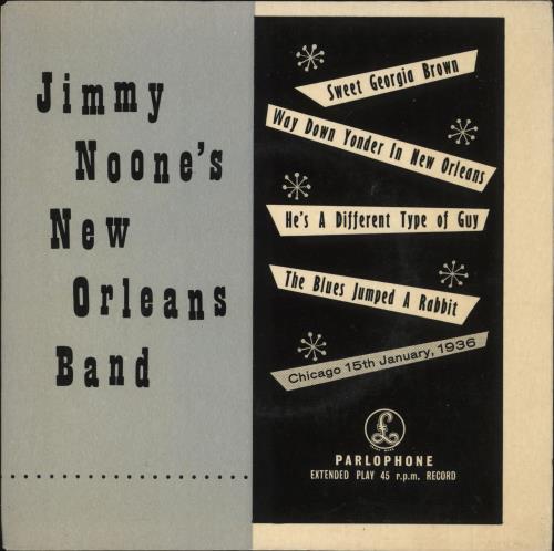 Jimmie Noone Jimmy Noone's New Orleans Band 7" vinyl single (7 inch record / 45) UK JNX07JI551141