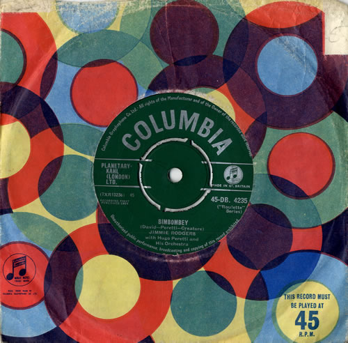 Jimmie Rodgers (Rock & Roll) Bimbombey 7" vinyl single (7 inch record / 45) UK J1R07BI552990