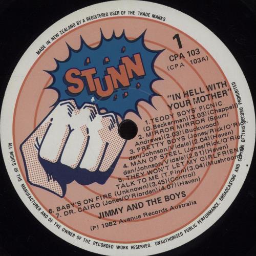 Jimmy And The Boys In Hell With Your Mother! vinyl LP album (LP record) New Zealand OYMLPIN670983