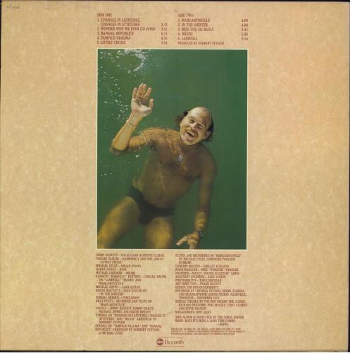 Jimmy Buffett Changes In Latitudes - Changes In Attitudes vinyl LP album (LP record) US JBULPCH784595