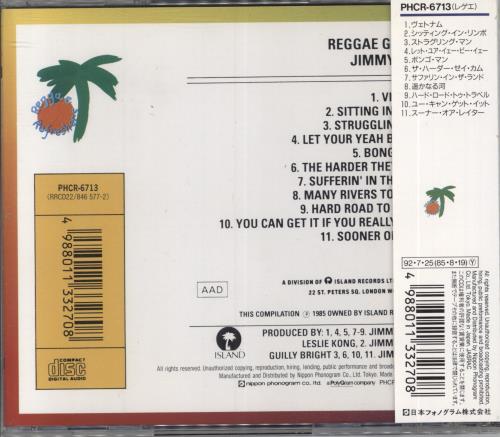 Jimmy Cliff Reggae Greats CD album (CDLP) Japanese JCLCDRE808573