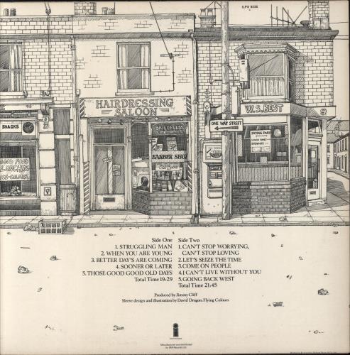 Jimmy Cliff Struggling Man - Factory Sample vinyl LP album (LP record) UK JCLLPST791965