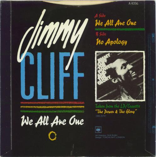 Jimmy Cliff We All Are One 7" vinyl single (7 inch record / 45) UK JCL07WE770859