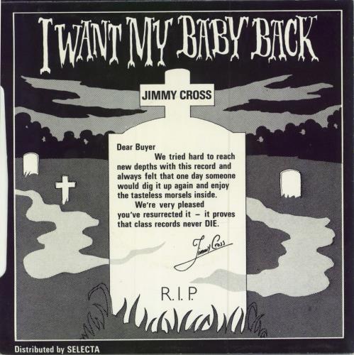 Jimmy Cross I Want My Baby Back 7" vinyl single (7 inch record / 45) UK 4L707IW784419