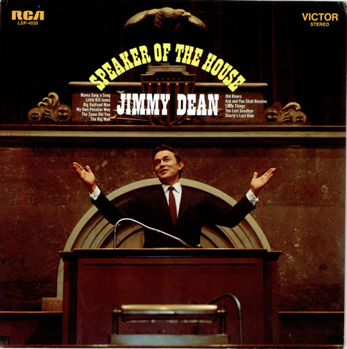 Jimmy Dean Speaker Of The House vinyl LP album (LP record) US JD-LPSP478900