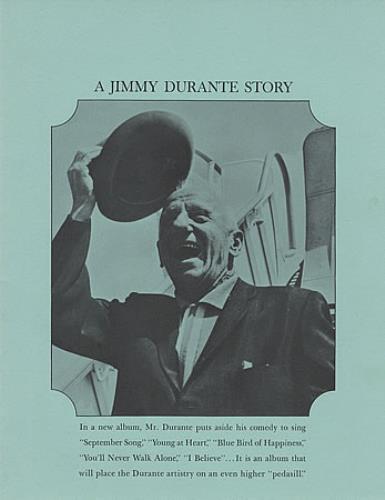 Jimmy Durante September Song vinyl LP album (LP record) UK J/DLPSE394845