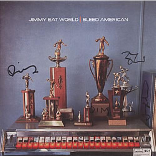 Jimmy Eat World Bleed American - Autographed vinyl LP album (LP record) US JMWLPBL270511