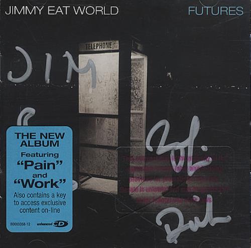 Jimmy Eat World Futures - Autographed CD album (CDLP) US JMWCDFU398464