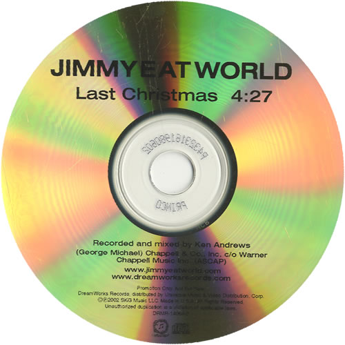 Jimmy Eat World Last Christmas CD-R acetate US JMWCRLA459455