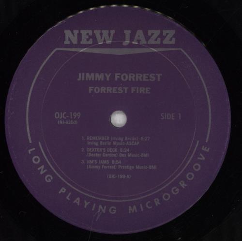 Jimmy Forrest Forrest Fire vinyl LP album (LP record) US JIFLPFO842459