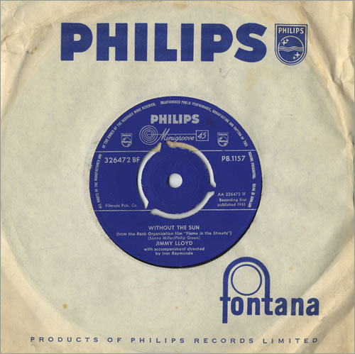 Jimmy Lloyd Without The Sun - Factory Sample 7" vinyl single (7 inch record / 45) UK 8JL07WI468421