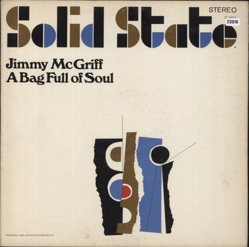 Jimmy McGriff A Bag Full Of Soul - Stereo vinyl LP album (LP record) US JI4LPAB805589