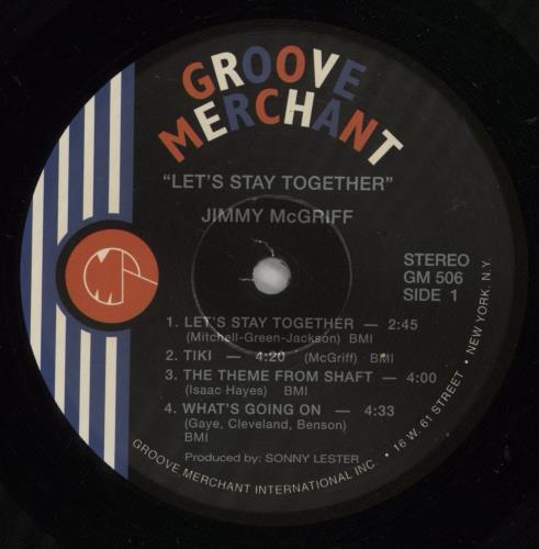Jimmy McGriff Let's Stay Together - Shrink vinyl LP album (LP record) US JI4LPLE874793